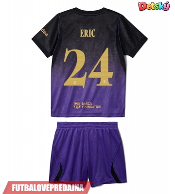 Lacne Dětský Futbalové dres Barcelona Eric Garcia #24 2026-27 Krátky Rukáv - Preč (+ trenírky)